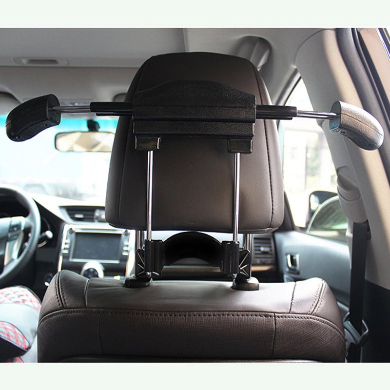 BFRed Car Seat Coat Rack Hanger Seat Chair Back Multifunction Suit Retractable Hanger Black