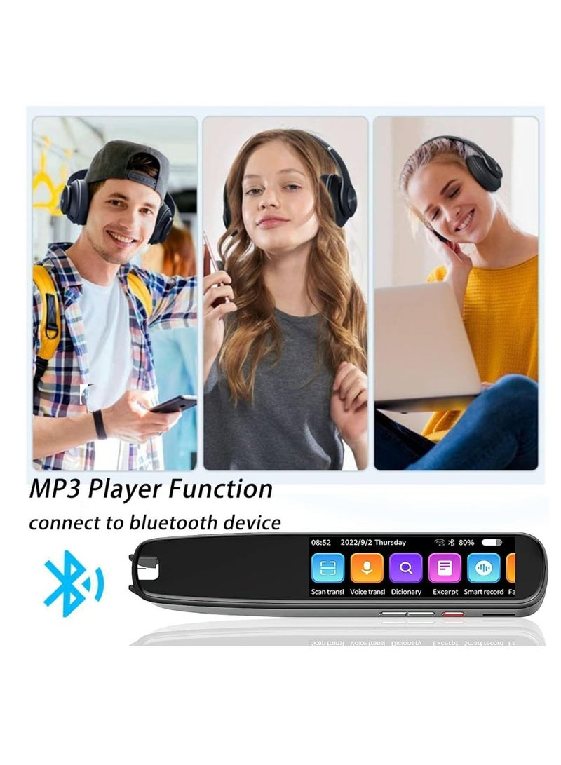 AI Language Translator Pen and Electronic Dictionary, Real-time Voice Translation in 134 Languages, Including Arabic, Supports Instant Offline/WiFi Translation, Equipped with Scanning Reading Function