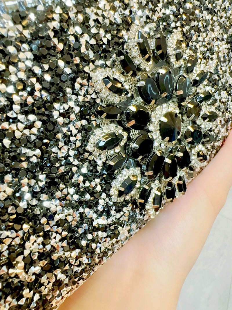 New Sunflower Rhinestone Handbag Cheongsam Bag Women'S Hand Bag Single Shoulder Crossbody Bag Evening Banquet Bag - Image 4