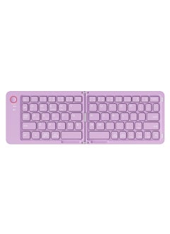 Portable Foldable Bluetooth Keyboard for Tablets Purple