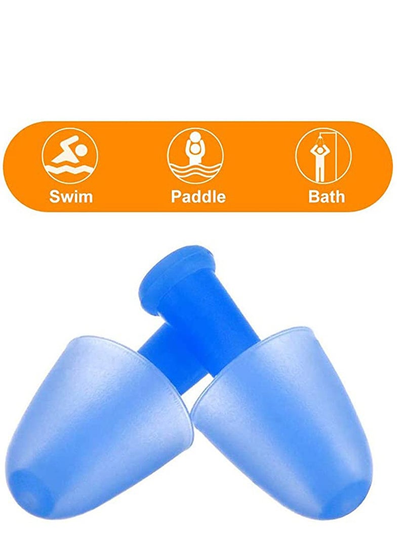 Generic 4 Pack Nose Clips and Earplugs Set for Swimming, Soft Silicone Nose Plugs and Ear Plugs for Swimming, Kids Nose u0026 Ear Protectors Kit ideal for Beginner - Image 3