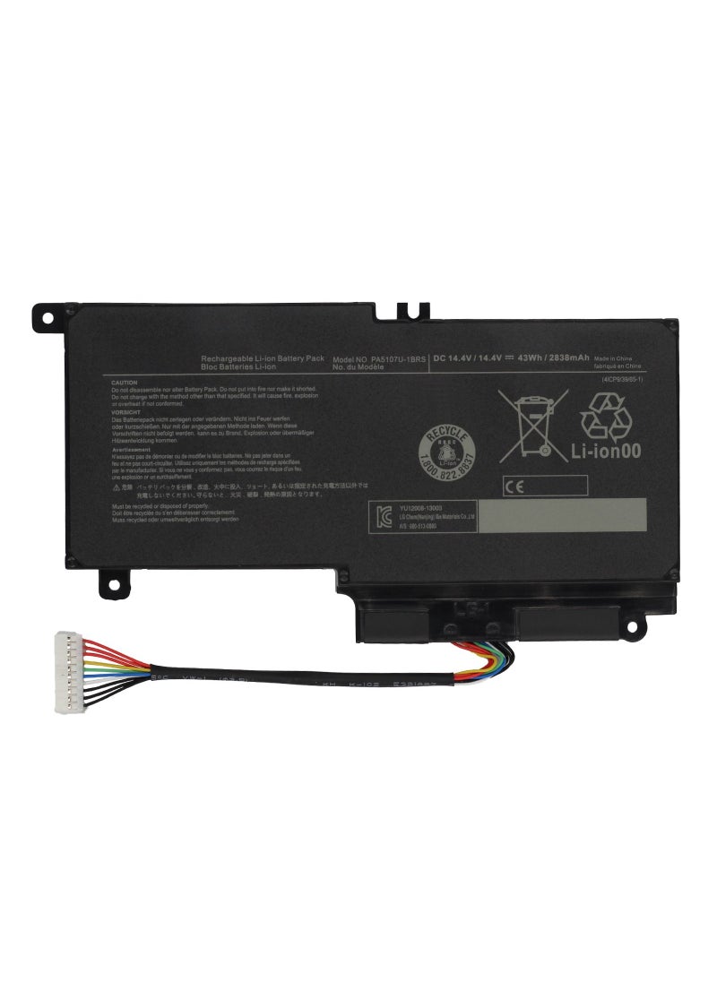 RADEX - PA5107-1BRS High Grade Compatible Laptop Battery for Toshiba Satellite L50 L55D L55T L55-A5284 L55-A5299 L55-A5226 P55-A P55-A5312 P55-A5200 P55T-A5202 P55T-A5116 S55-A5279 S55-A5295 P000573230 - Image 1