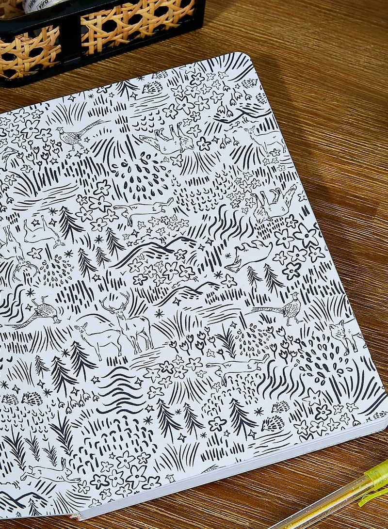 Joules A5 Ramblings Lined Notebook