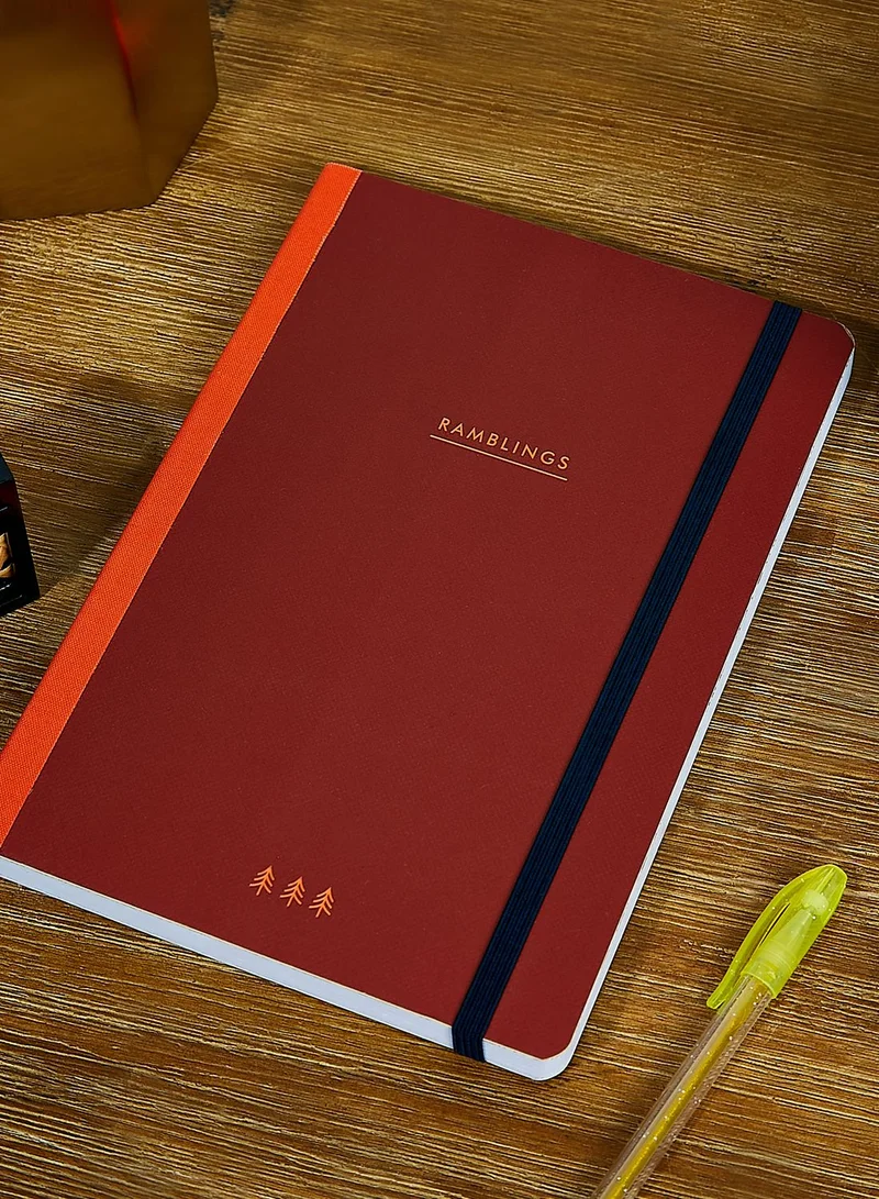Joules A5 Ramblings Lined Notebook