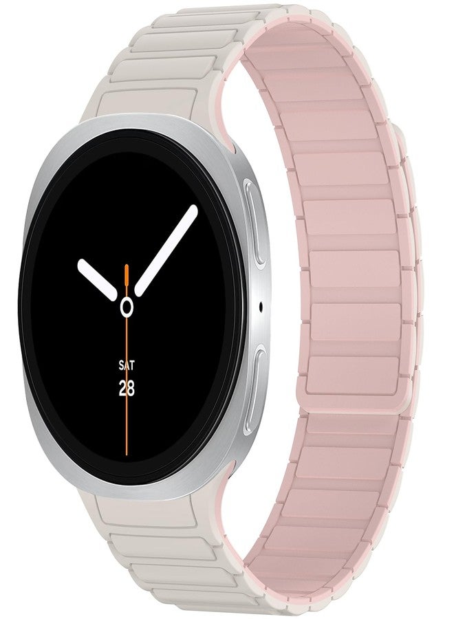 BandRain Magnetic Bands Compatible with Samsung Galaxy Watch 8 Band 40mm 44mm/Galaxy Watch 8 Classic 46mm, Soft Silicone Strong Magnet Sport Strap for Galaxy Watch 8/8 Classic 2025 Women Men - Image 1