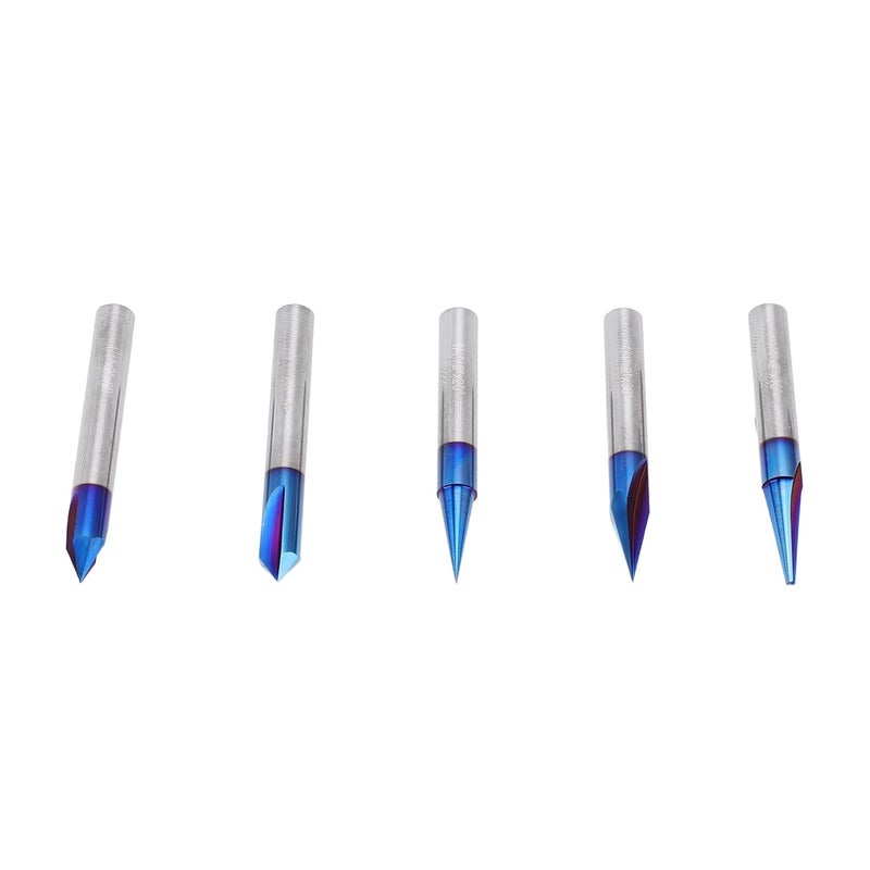 Aramox Alloy 15 20 30 60 90 Degree CNC Router Bits Set for Wood Carving Plywood Acrylic Cutting - Image 5