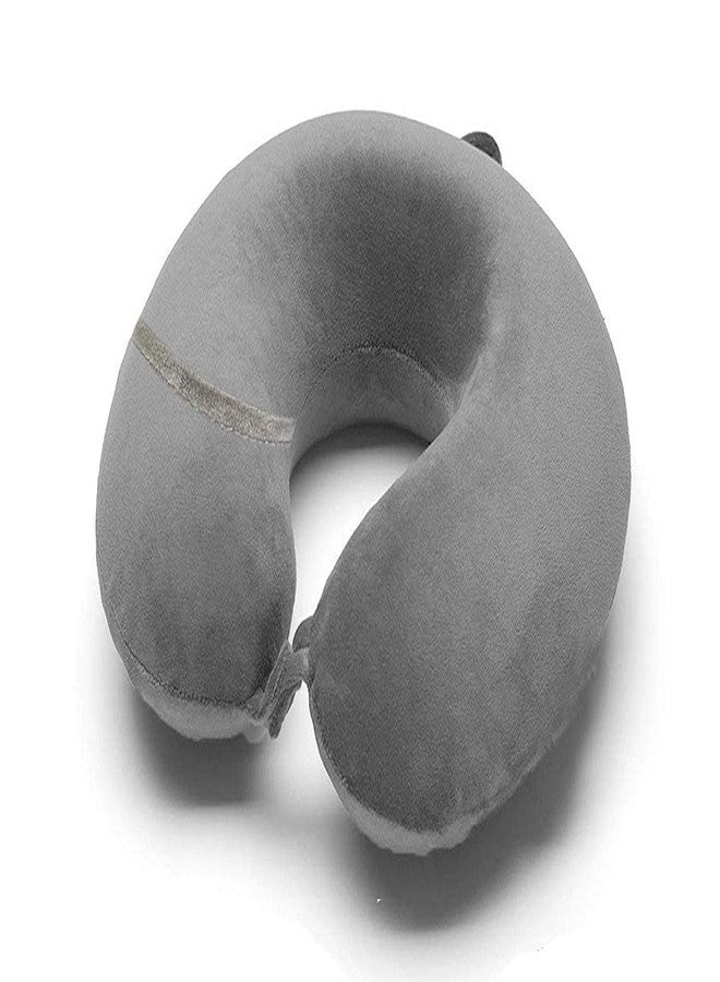 Damkint Neck Pillow Rest Cushion with Sleeping Eye mask for Travel in Flight car Train Airplane for Men and Women | Comfortable Velvet Sleeping Eye mask Head Rest Pillow - Image 2