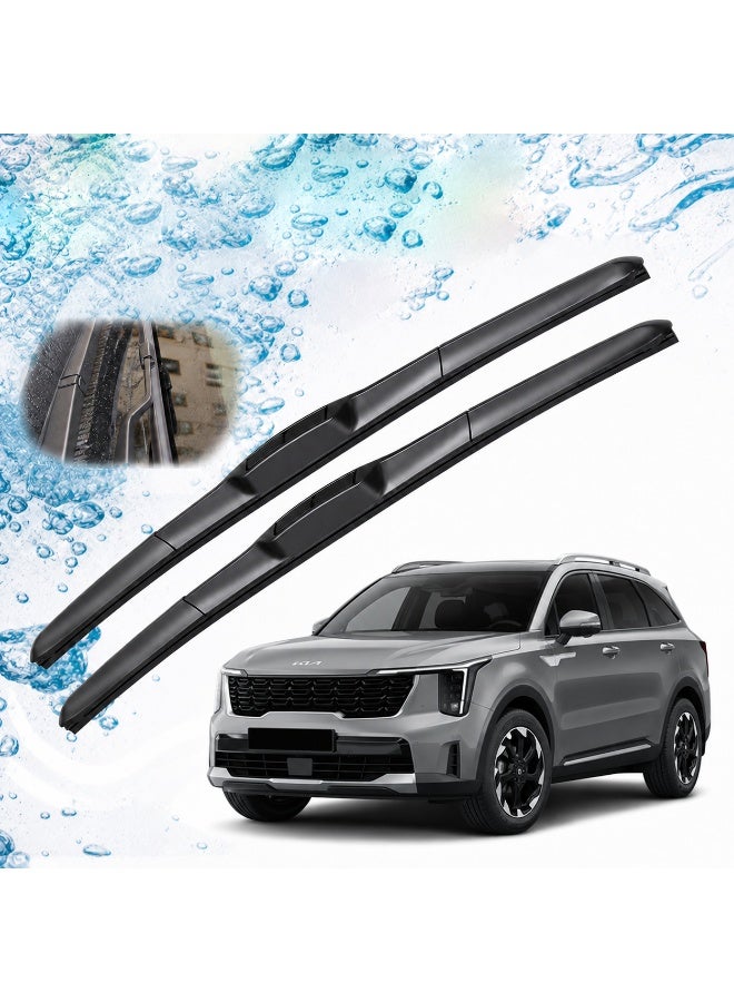 Elshafey front Windshield Wiper Blades for KIA Sorento 2024 - 2026 - Image 1