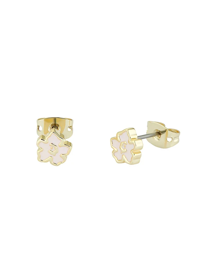 Ted Baker Lenana Magnolia Lillifora Enamel Stud Earrings