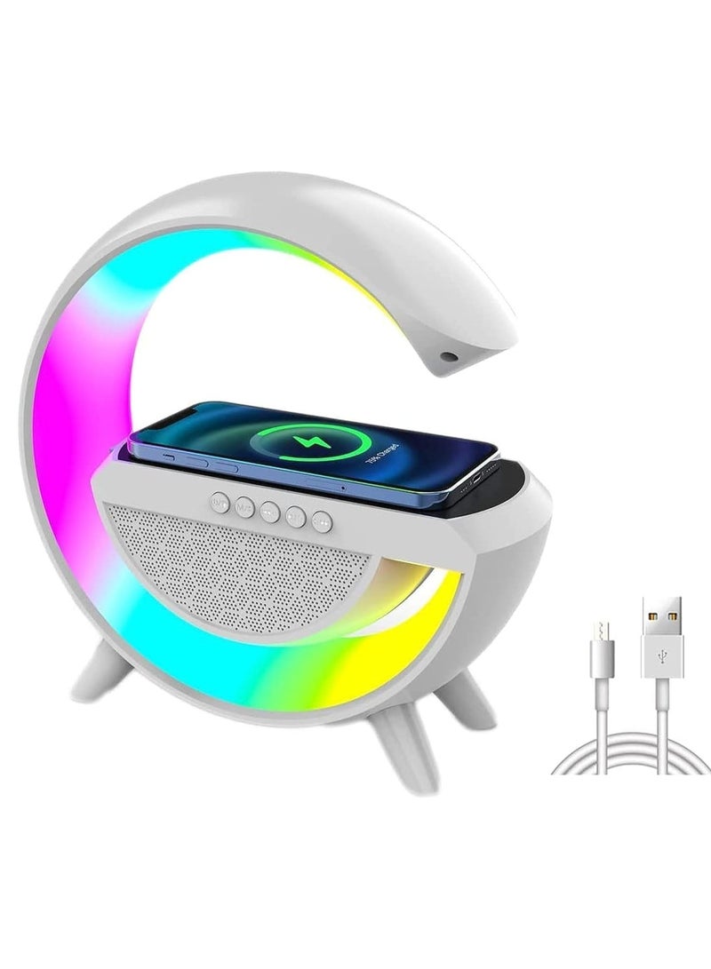 DubaiGallery G Shape Bedside Lamp with Bluetooth Speaker Decorative Night Light for Bedroom Living Room Office Men Women - Image 1