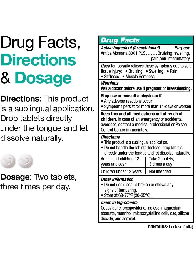 VitaMedica Arnica + Bromelain Blister Pack Bundle, Convenient 5-Day Supply - Image 5