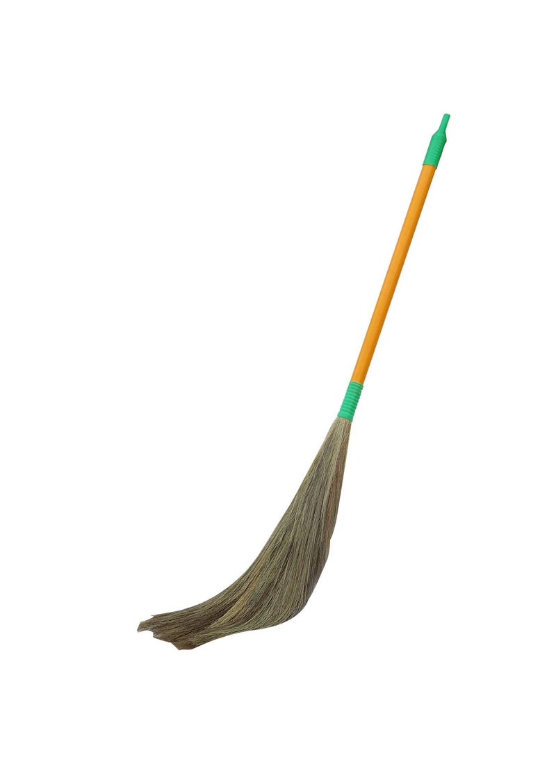 ORILEY ORILEY ORBR09 Floor Broom with Natural Soft No Dust Grass Long Stick Jhadu for Home Pantry Office Cleaning 6 Pcs Random Colours  - Image 3