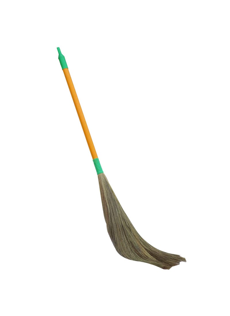 ORILEY ORILEY ORBR09 Floor Broom with Natural Soft No Dust Grass Long Stick Jhadu for Home Pantry Office Cleaning 6 Pcs Random Colours  - Image 2