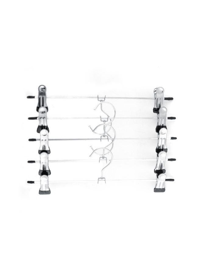 HOMESTAR - 10-Piece Hanger Set, Clothes Hanger Steel Stand Hanger Pants Skirt Clothes Adult Clothing Rotatable Holder Adjustable Non-Slip Clips Hangers - Image 1