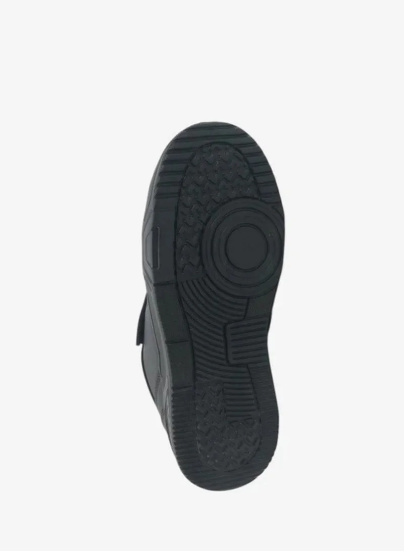 U.S. Polo Assn. black U.S. Polo Assn. Kids Black School Sneakers | Lace-Up Shoes with Adjustable Hook & Loop Strap | Lightweight Non-Slip Casual Walking Shoes for Boys & Girls | Comfortable Everyday School Footwear  | Best Price UAE