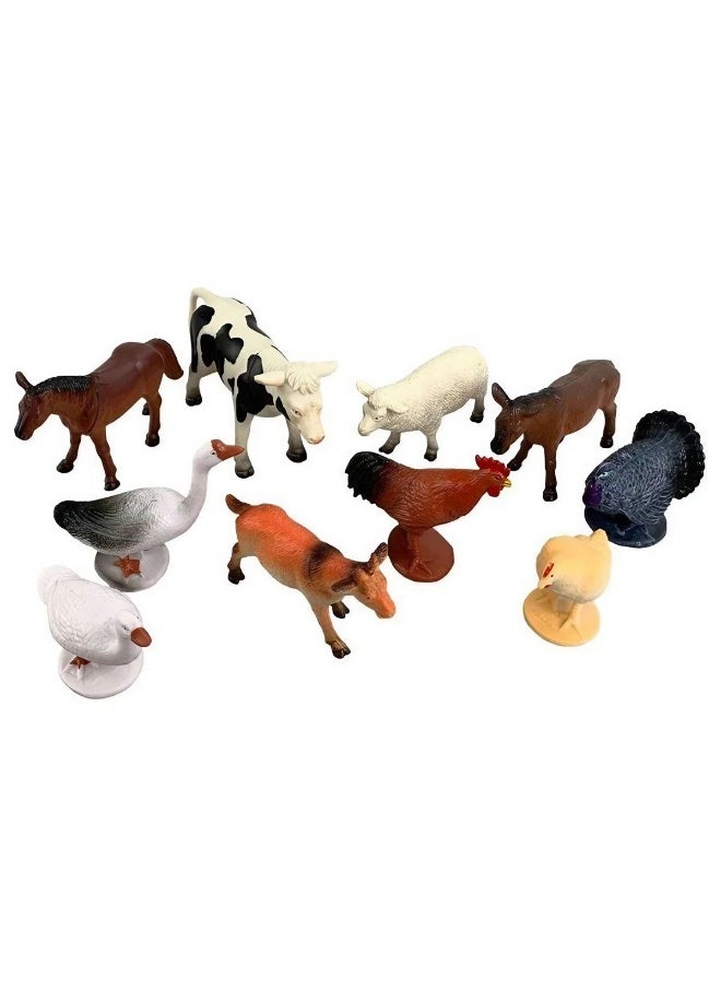 Animal Planet Wenno Animal Planet Farm Animals Figure Playset (10 Pieces)  - Image 3