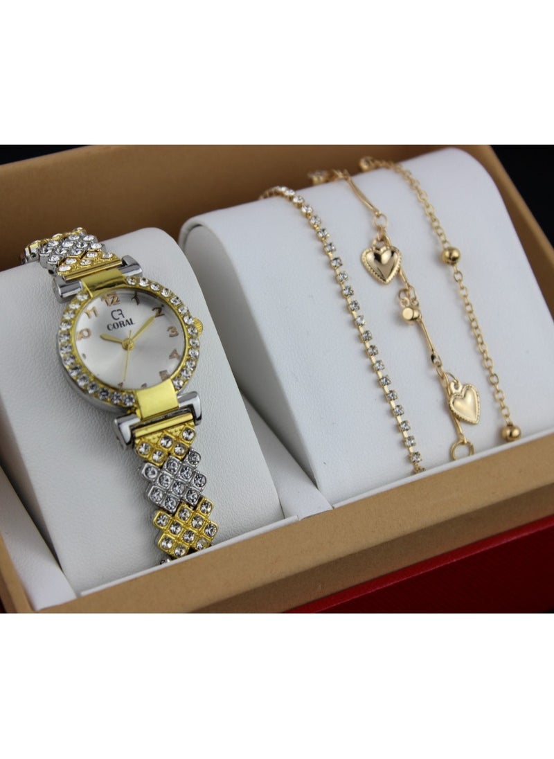 Reclaim with Argireline Women's evening watch set 