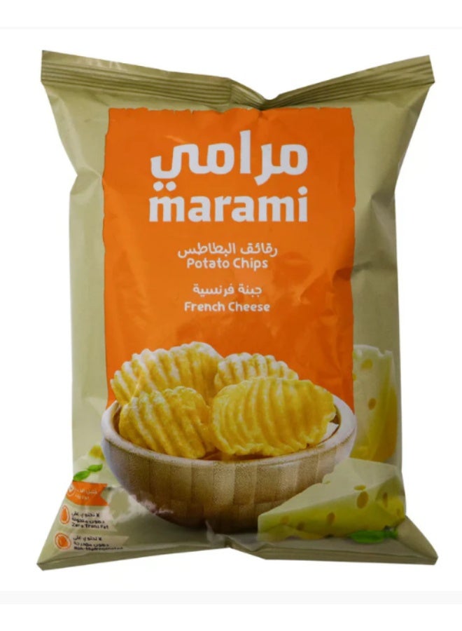 مرامي شيبس مارامي زيجزاج بنكهة الجبنة الفرنسية – حجم عائلي 100 جم | بطاطس مقرمشة بطعم الجبنة - Image 1