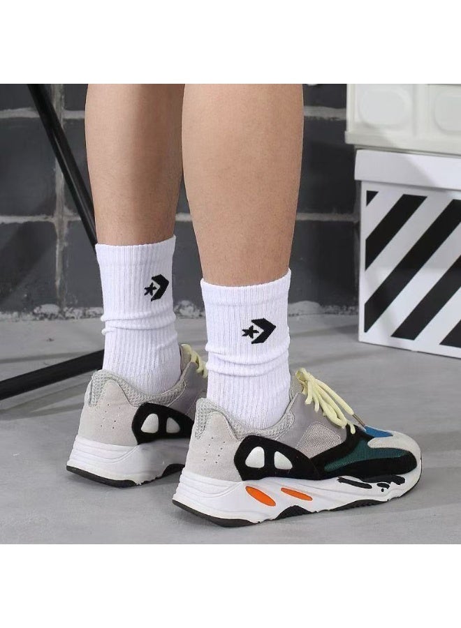 كونفرس جوارب كونفيرس بيضاء حتى منتصف الساق، ثلاثة في واحد - Image 3