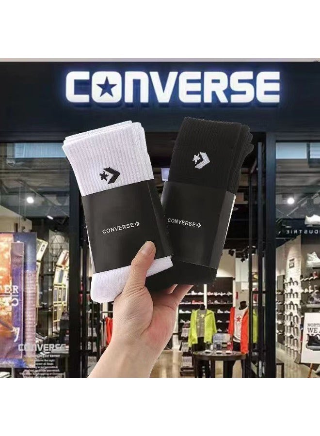 كونفرس جوارب كونفيرس بيضاء حتى منتصف الساق، ثلاثة في واحد - Image 4