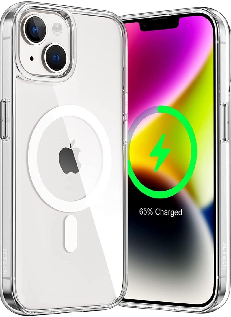 Generic - Magsafe Case for iPhone 13 Magsafe Clear Cover Magnetic Wireless Charging Support, Shockproof Protection, Scratch-Resistant for iPhone 13 - Clear - Image 1