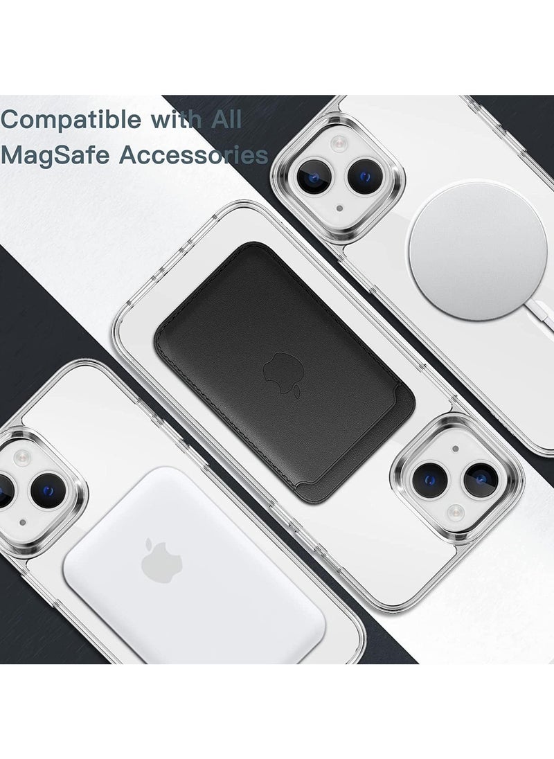 Generic - Magsafe Case for iPhone 13 Magsafe Clear Cover Magnetic Wireless Charging Support, Shockproof Protection, Scratch-Resistant for iPhone 13 - Clear - Image 1