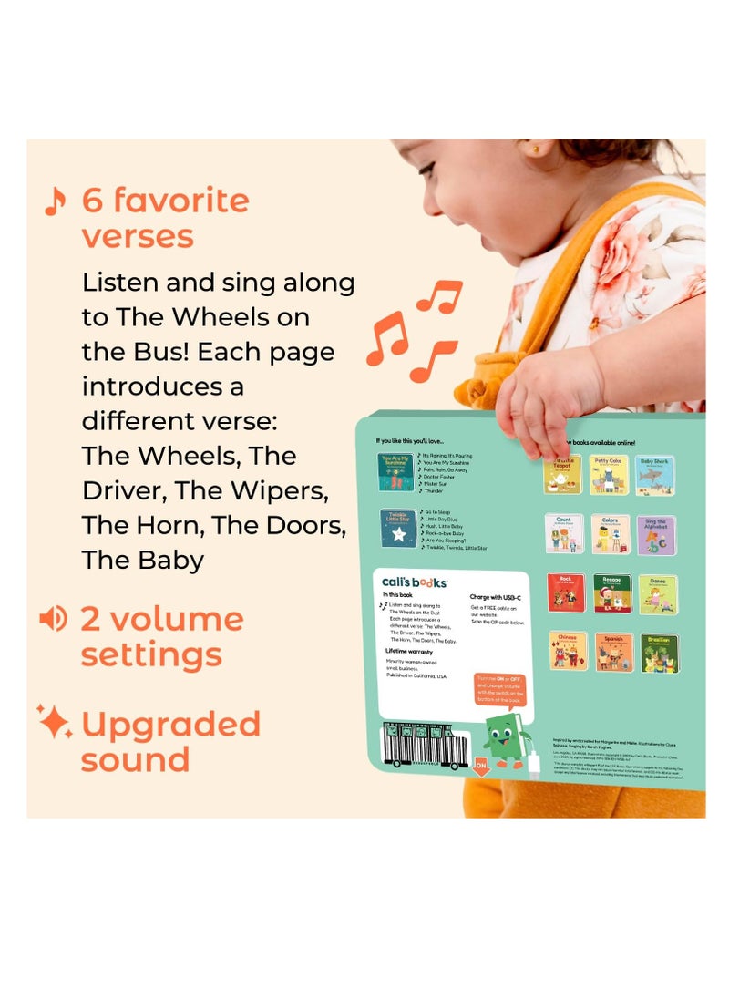 Books The Wheels on The Bus Book | New Rechargeable Musical Book, No More Batteries | Books for 1 Year Old | Wheels on The Bus Toy | Musical Book for Toddlers 1-3 | Musical Toy for Toddlers  - Image 3