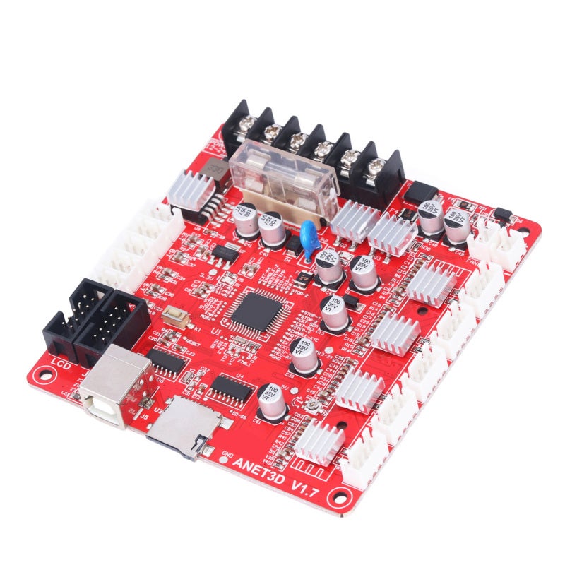 Anet 3D Printer Motherboard: 12V-24V Power Input, Highly Integrated Design - Stable Cooling Performance, On-Board A4988 Stepper Driver for Anet E12 3D Printer, Ramps 1.4 & LCD Control Boards - Image 5