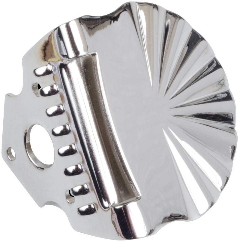 Golden Gate M-134 Vintage Scalloped Tailpiece - Nickel,brown - Image 3