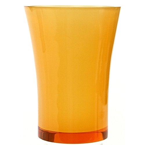 Gedy by Nameek's AU98-67 Gedy Flaca Aucuba Tumbler, 1" L x 3.41" W, Transparent, 3.41" x 3.41" x 4.68", Orange - Image 2