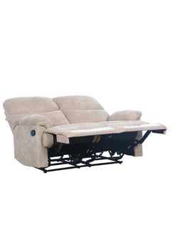 DANUBE HOME Baltimore 2 Seater Fabric Motion Recliner Modern Design Two Seat Sofas Living Room Furniture 152x99X99 cm Camel  - Image 5