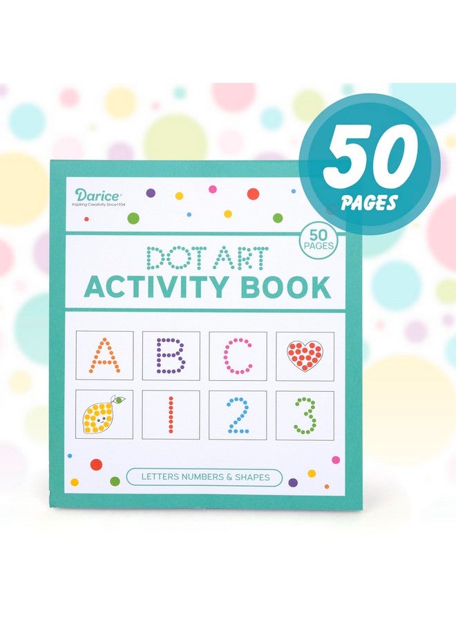 Darice أقلام تحديد قابلة للغسل من داريس للأطفال - 8 (2 أونصة لكل منها) أدوات بنغو و 50 صفحة تعليمية، غير سامة للأطفال في مرحلة ما قبل المدرسة، لوازم فنية للأطفال خالية من الفوضى، مجموعة فنون الطلاء بالنقاط - Image 3