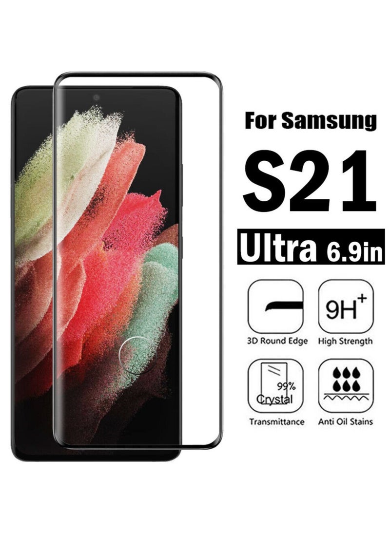 Generic - Tempered Glass Screen Protector Full HD Quality Tempered Glass Anti-Scratch Edge to Edge Coverage with Easy Installation Kit Fingerprint Unlock For Samsung Galaxy S21 Ultra - Image 1