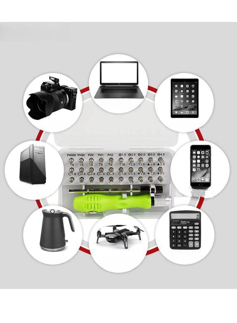 MIXDE Upgraded Precision Screwdriver Set, 32 in 1 Repair Tool Kit, Multi-Bit Screw Driver,for Electronics, iPhone, Jewelers, Laptop - Image 3