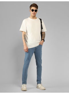 HIGH STAR Men Blue Relaxed Fit Light Fade Jeans  - Image 1