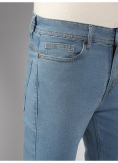 HIGH STAR Men Blue Relaxed Fit Light Fade Jeans  - Image 5