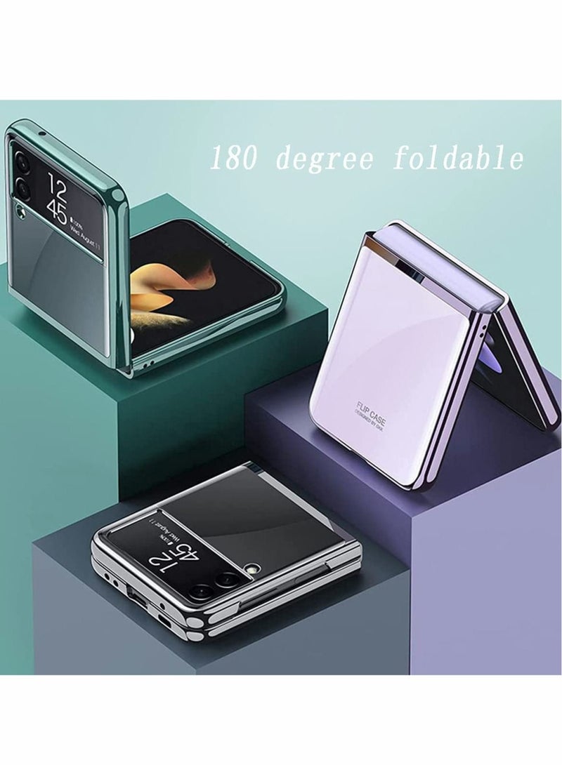 Captaintech Luxury Transparent Plating PC Crystal Cover for Samsung Galaxy Z Flip 3 - Image 4