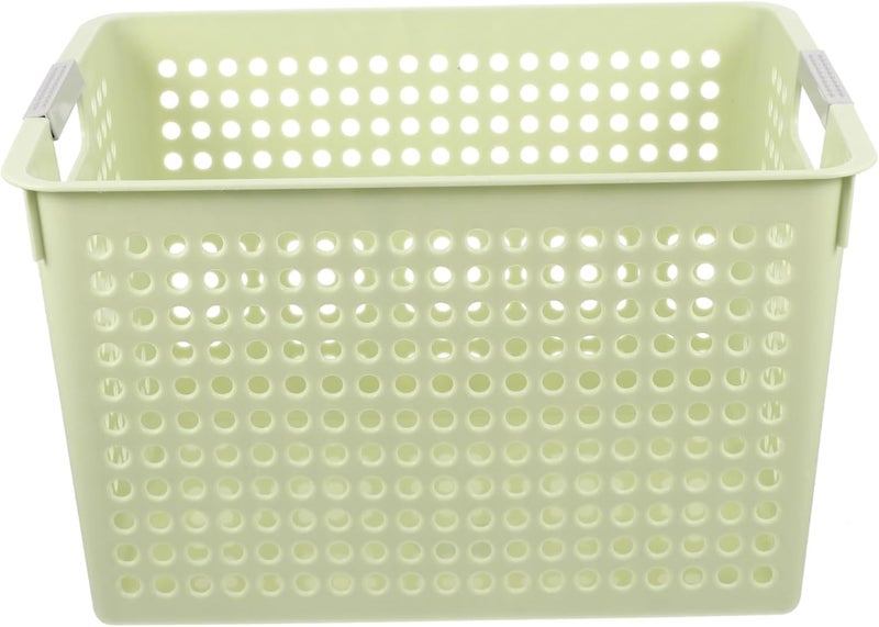 Plastic Laundry Hamper Basket Handle Breathable and Sturdy Sundries Storage Holder for Dirty Clothes Toys and Home Organization - Image 1