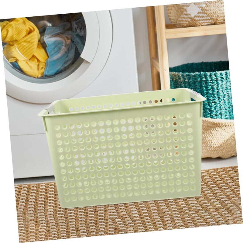 Plastic Laundry Hamper Basket Handle Breathable and Sturdy Sundries Storage Holder for Dirty Clothes Toys and Home Organization - Image 4