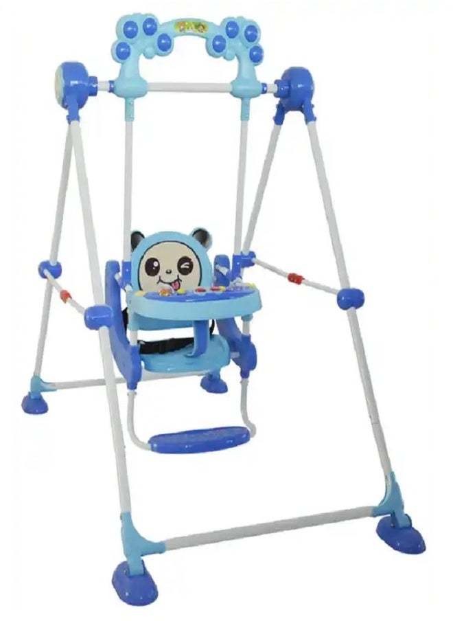 Generic - BABY SWING, Toddler Swing, Outdoor Indoor Swing Set with Safety Seat, Baby Swings for infants, Swing Sets for Backyard, Swingset for Kids, Infants and Babies , Blue - Image 1