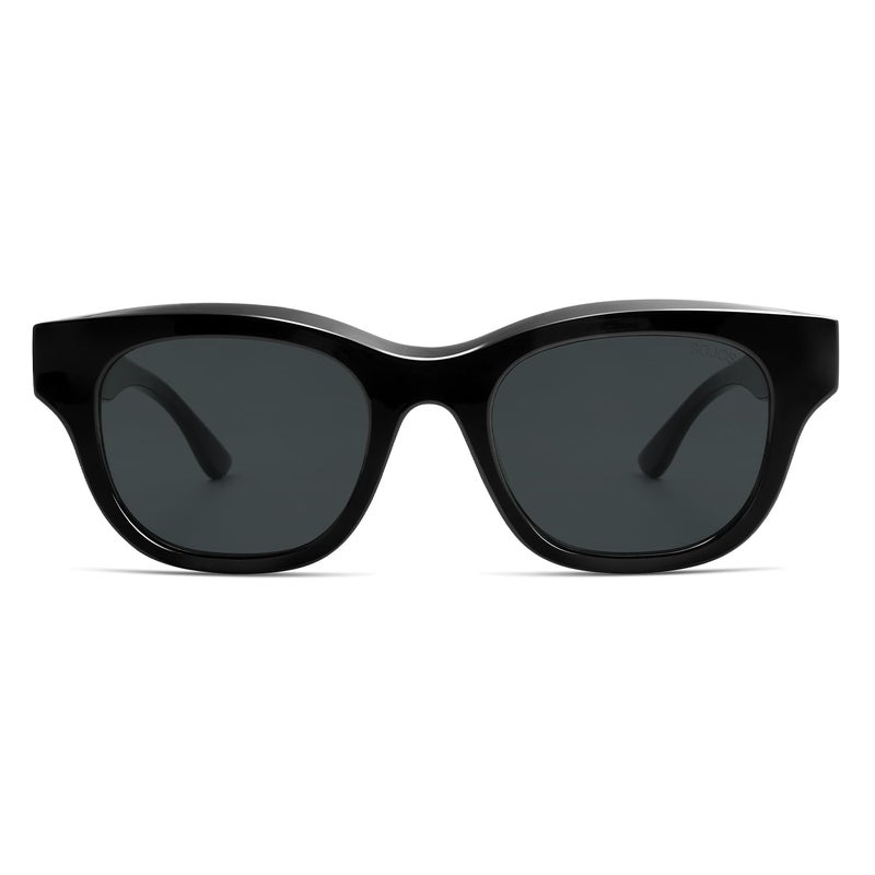 SOJOS Polarized Sunglasses womens men Trendy Small Designer Shades SJ2289,Black - Image 1