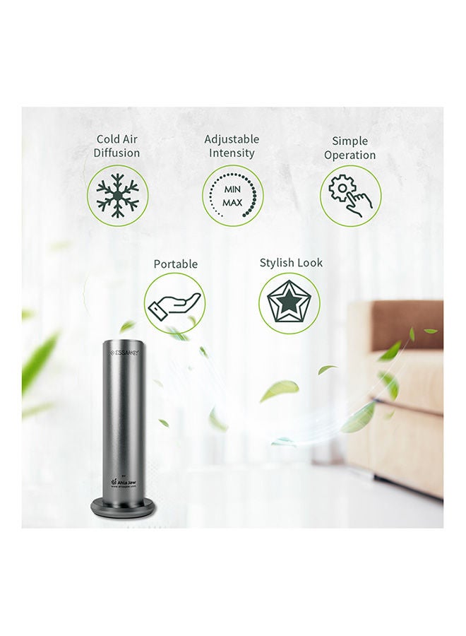 Essancy Portable And Compact Therapeutic Essential Oil System Multiple And Adjustable Fragrance Concentration Levels Marbella Stylish Scent Diffuser - Titanium - Image 3