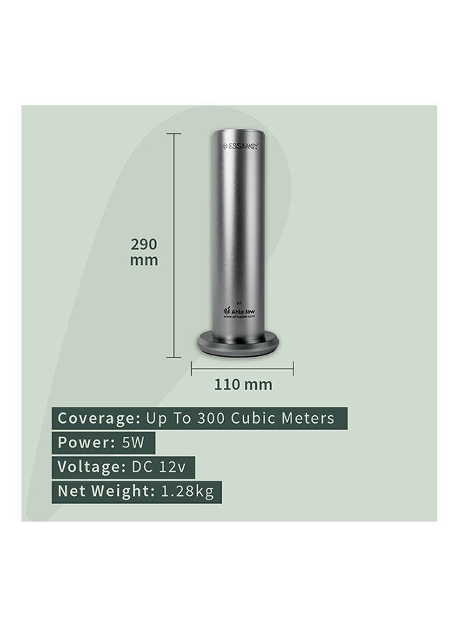 Essancy Portable And Compact Therapeutic Essential Oil System Multiple And Adjustable Fragrance Concentration Levels Marbella Stylish Scent Diffuser - Titanium - Image 4