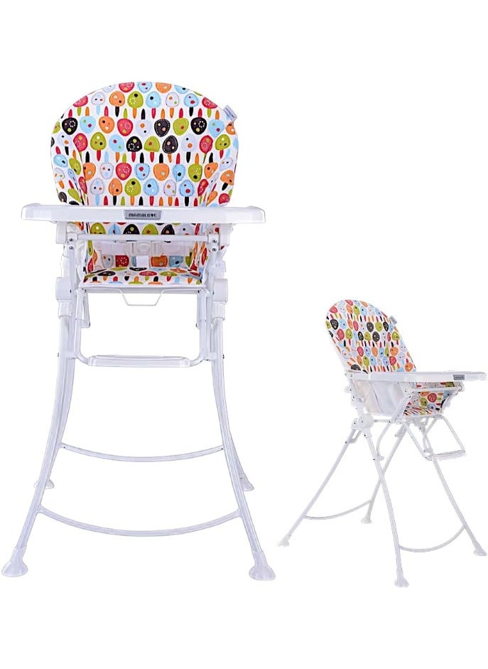 Mamalove Mamalove Convertible High Chair & Toddler Seat – Multi-Design with Colorful Balloon Print | Adjustable Feeding Chair for Babies & Kids  - Image 1