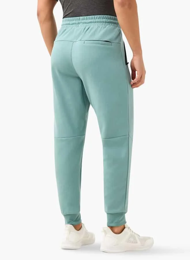 ADOT by Splash Panelled Joggers with Drawstring Closure and Pockets