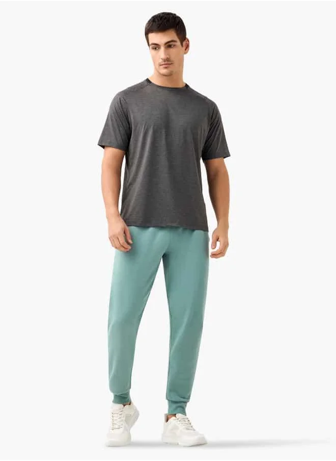 ADOT by Splash Panelled Joggers with Drawstring Closure and Pockets