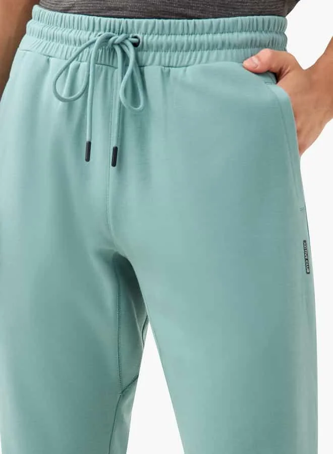 ADOT by Splash Panelled Joggers with Drawstring Closure and Pockets