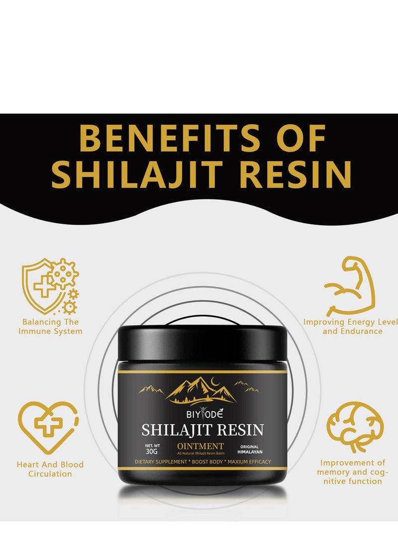 BIYODE Shilajit Pure Himalayan Organic Shilajit Resin - Himalayan Shilajit Supplement- Maximum Potency and Pure Shilajit for Men Gold Grade Natural Shilajit with 85+ Trace Minerals and Fulvic Acid - 30g  - Image 4