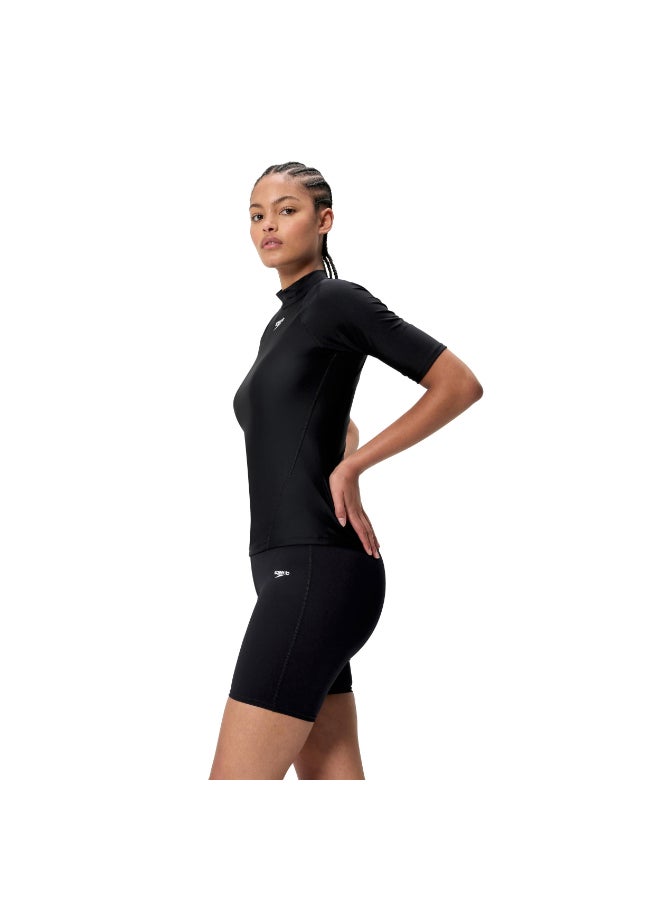 Speedo Logo Long Sleeve Rashguard for Women, X-Large, Blue | Premium Swimwear & Swimming Accessory by Speedo for Training, Fitness and Recreational Use - Image 5