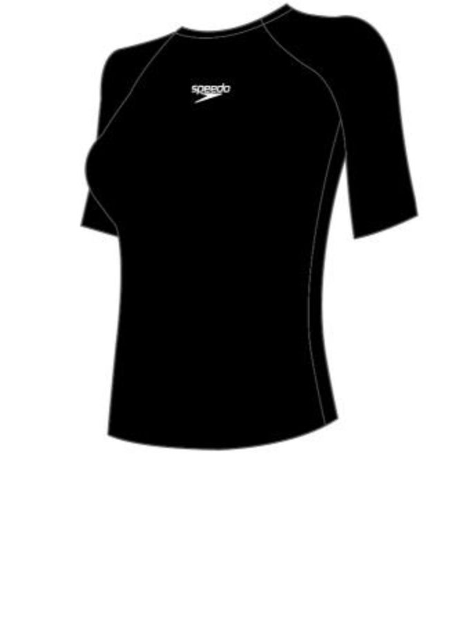 Speedo Logo Long Sleeve Rashguard for Women, X-Large, Blue | Premium Swimwear & Swimming Accessory by Speedo for Training, Fitness and Recreational Use - Image 1